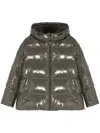 Yves Salomon Duck-down Padded Jacket In A9105 Grey
