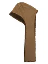 Yves Salomon Shearling-trimmed Hat In Brown