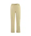 Yves Salomon Leather Trousers In Nude