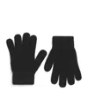 Yves Salomon Enfant Cashmere Gloves In Black