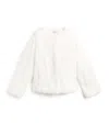 Yves Salomon Enfant Rabbit Fur Coat In White