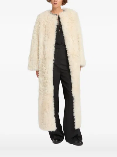 YVES SALOMON EXTRA LONG TOSCANA LAMBSKIN COAT