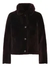 Yves Salomon Reversible Fur Jacket In Brown