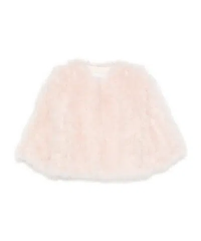 Yves Salomon Feather Crooped Jacket In Neutral