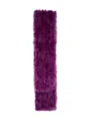 Yves Salomon Feather-detailing Scarf In Purple