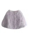 Yves Salomon Feather Jacket In Gray