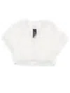 Yves Salomon Feather Jacket In White