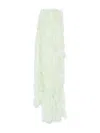 Yves Salomon Feather Scarf In Green