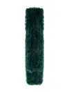 Yves Salomon Feather Shawl In Green