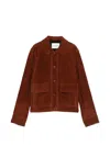 Yves Salomon Long-sleeved Leather Jacket In Pattern