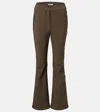 Yves Salomon Flared Ski Pants In Green
