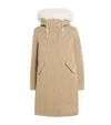 Yves Salomon Fox-rabbit Blended-cotton Parka In Brown