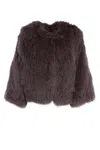 Yves Salomon Fur In Brown
