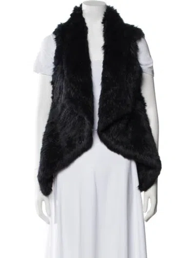 Pre-owned Yves Salomon Fur Fur Jacket In Blue