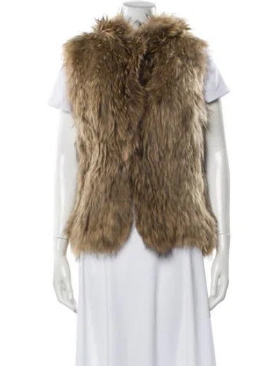 Pre-owned Yves Salomon Fur Fur Jacket In Neutral
