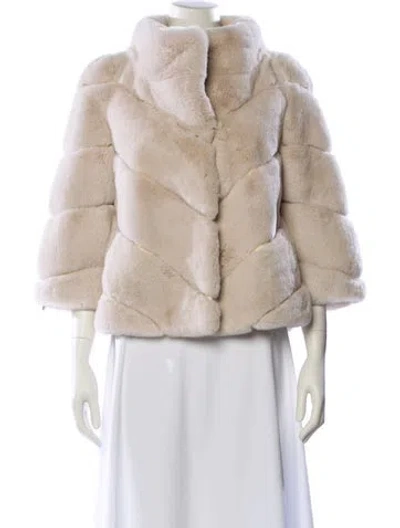 Pre-owned Yves Salomon Fur Fur Jacket In Neutral
