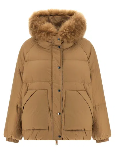 YVES SALOMON YVES SALOMON FUR INSERT DOWN JACKET