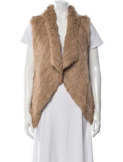 Pre-owned Yves Salomon Fur Jacket In Brown