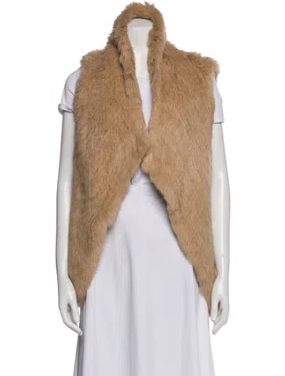 Pre-owned Yves Salomon Fur Jacket In Neutral