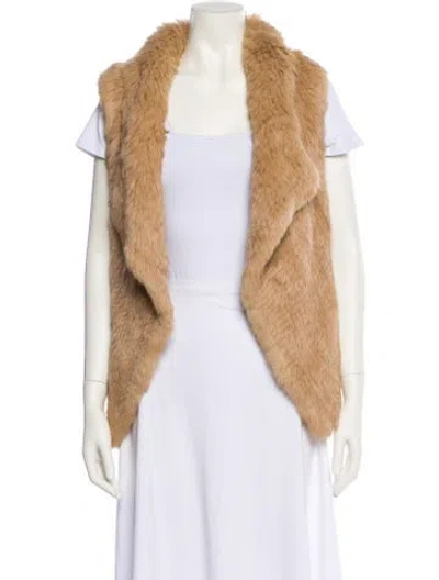 Pre-owned Yves Salomon Fur Jacket In Neutral