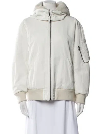 Pre-owned Yves Salomon Fur Jacket W/ Tags In Neutral