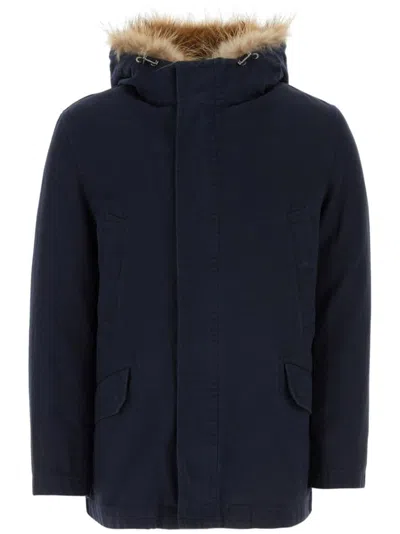 YVES SALOMON FUR-TRIM HOODED PARKA