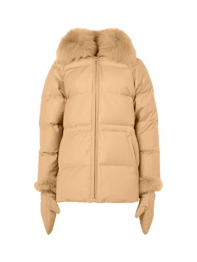 Yves Salomon Fur-trimmed Down Down Coat