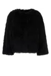 Yves Salomon Short Fur Sleeve Jacket