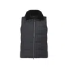 Yves Salomon Quilted Down-filled Mink Gilet With Contrast Lining In Black