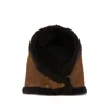 Yves Salomon Hats Brown In Black