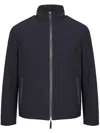 Yves Salomon Jacke Mit Stehkragen In Blau