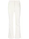 Yves Salomon High-rise Button-waisted Trousers In Nude