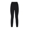 Yves Salomon High-waisted Slim-fit Knit Pants With Ribbed Texture In Black
