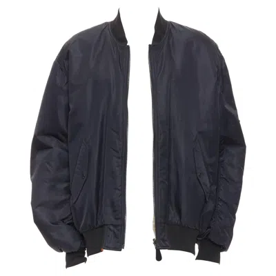 Pre-owned Yves Salomon Homme Brown Genuine Real Fur Lined Oversized Bomber Jacket Fr46 S