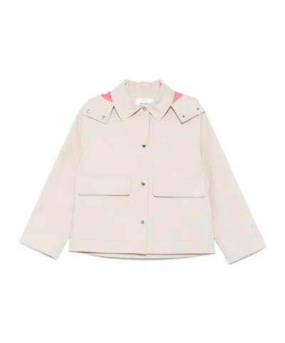 YVES SALOMON DETACHABLE-HOOD JACKET