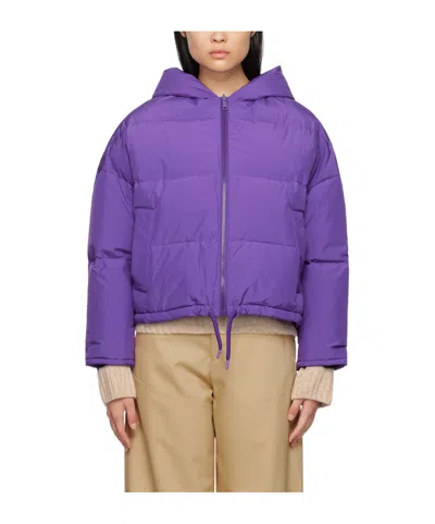 YVES SALOMON HOODED DOUBLE-SIDED DOWN JACKET