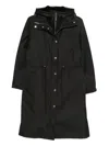 Yves Salomon Hooded Drawstring-waist Parka In Black