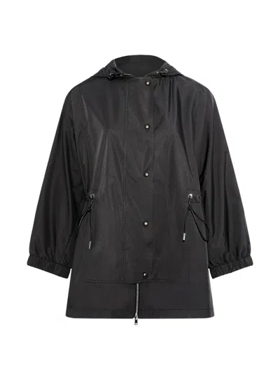 Yves Salomon Hooded Jacket In Black