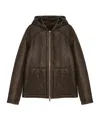 Yves Salomon Hooded Jacket In Black