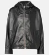 Yves Salomon Zip-up Leather Jacket In Black