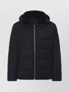 Yves Salomon Padded Quilted Down Jacket With Hood And Zipper Closure In Black