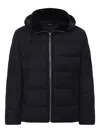 Yves Salomon Padded Quilted Down Jacket With Hood And Zipper Closure In Black