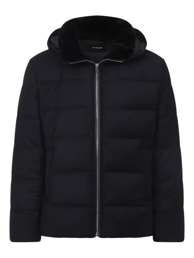 YVES SALOMON HOODED PADDED COAT
