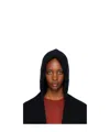 Yves Salomon Hooded Scarf In Black