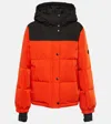 Yves Salomon Hooded Ski Jacket In Red