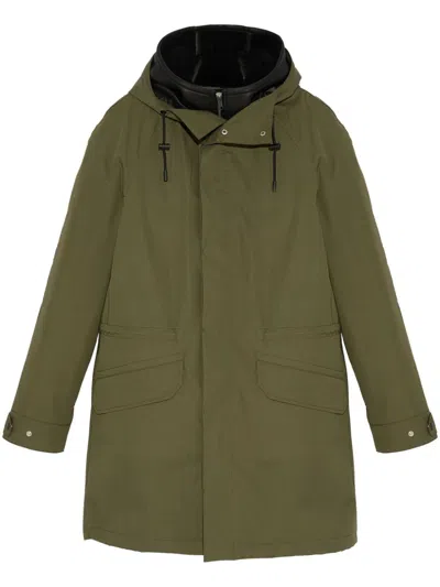 Yves Salomon Iconic Parka In Green
