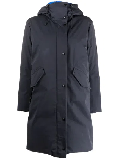 Yves Salomon Iconic Reversible Down Parka In Blue