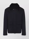 Yves Salomon Jacket In Double-sided Wool-cashmere Fabric With Mink Collar In Black