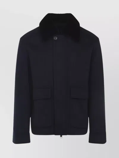 YVES SALOMON INSULATED JACKET FEATURING FLAP POCKETS
