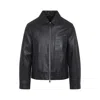 Yves Salomon Black Solid Jacket In Black